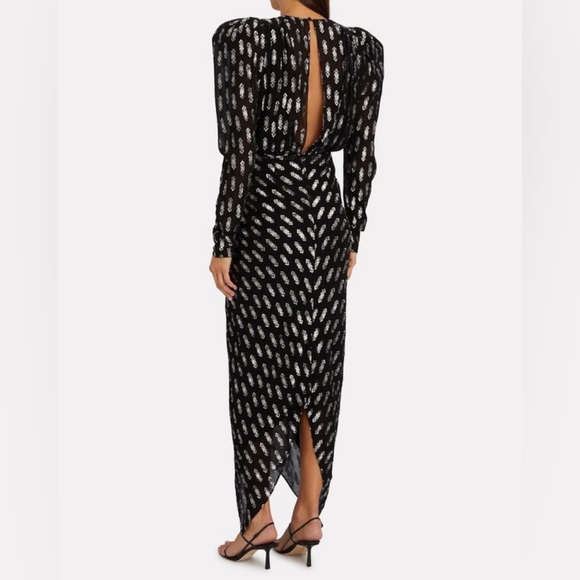 Ronny Kobo - Astrid Fil Coupé Chiffon Dress - Picture 4 of 9